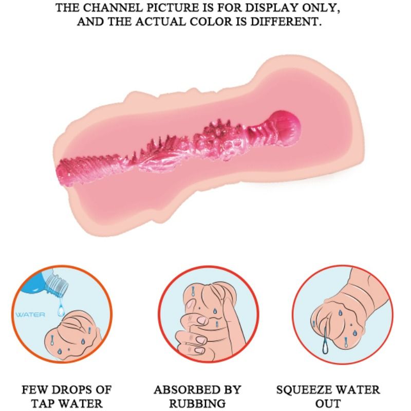 CRAZY BULL - WASSERHAUT-VAGINA-MASTURBADOR MIT VIBRIERENDEN KUGELN