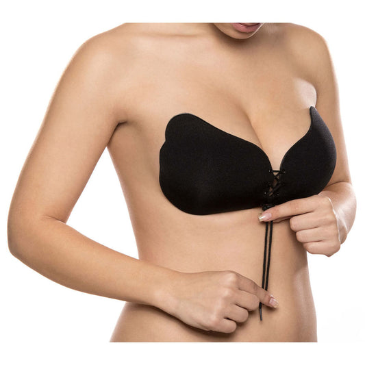 BYE-BRA – LACE-IT VERGRÖSSERNDER PUSH-UP SCHWARZ CUP D