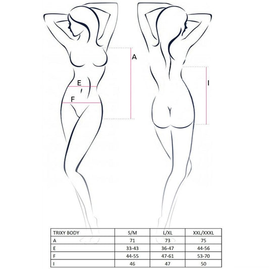 PASSION - DAMEN TRIXY TEDDY SCHWARZ GRÖSSE S/M