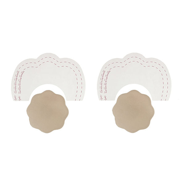 BYE-BRA - BRUSTVERGRÖSSERER + BRUSTWARZENABDECKUNGEN SEIDENKUPPEN D/F