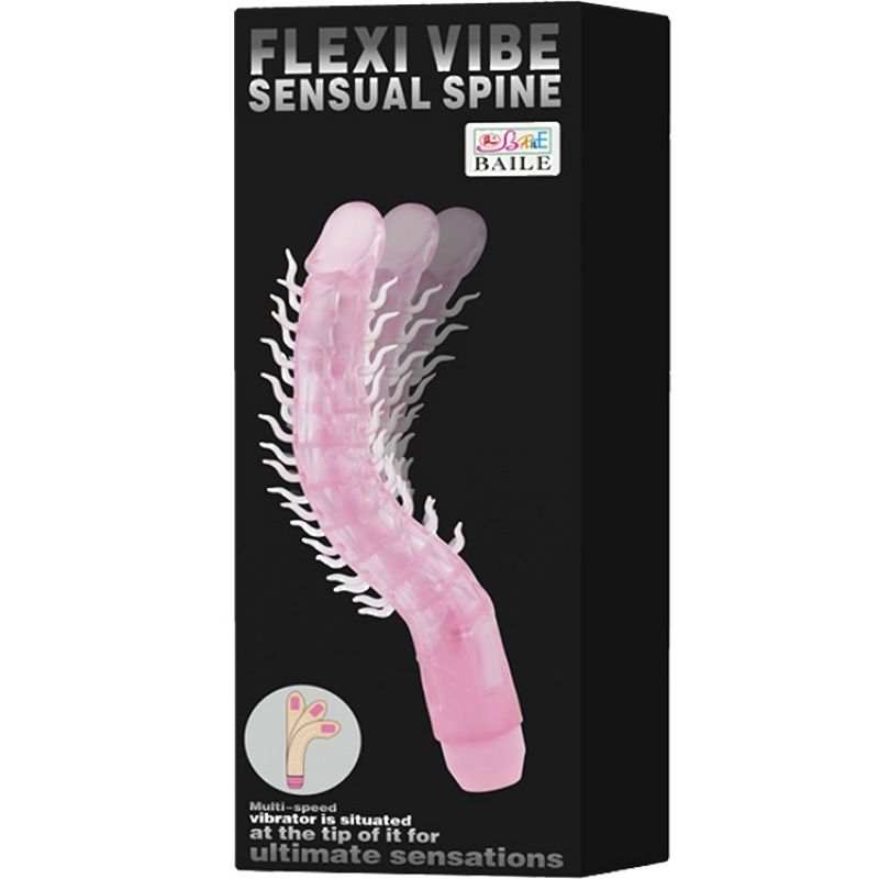 BAILE - FLEXI VIBE SENSUAL SPINE BENDABLE VIBRATING DILDO LILA 23,5 CM