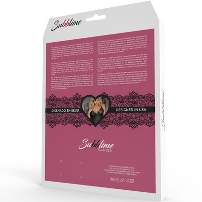 SUBBLIME – QUEEN PLUS LACE PEIGNOIR AUSGESTELLTE ÄRMEL