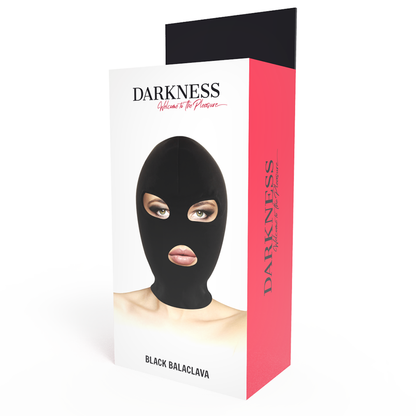 DARKNESS - BDSM SUBMISSION MASKE MUND UND AUGEN SCHWARZ