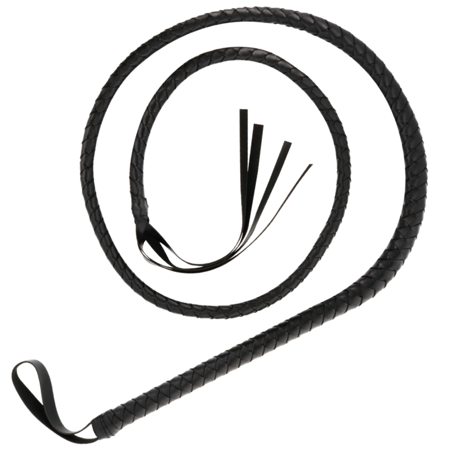 DARKNESS - SCHWARZE BONDAGE-PEITSCHE 210CM