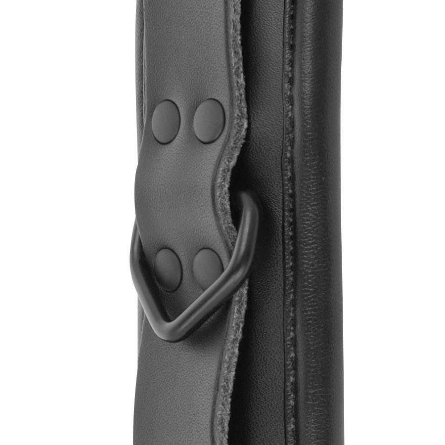 DARKNESS - SCHWARZE LEDERHANDSCHELLEN UND HALSBAND