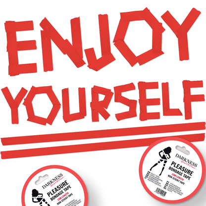 DARKNESS - NICHT KLEBENDES ROTES BONDAGE-TAPE 15 M