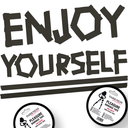 DARKNESS - NICHT KLEBENDES SCHWARZES BONDAGE-BAND 15M