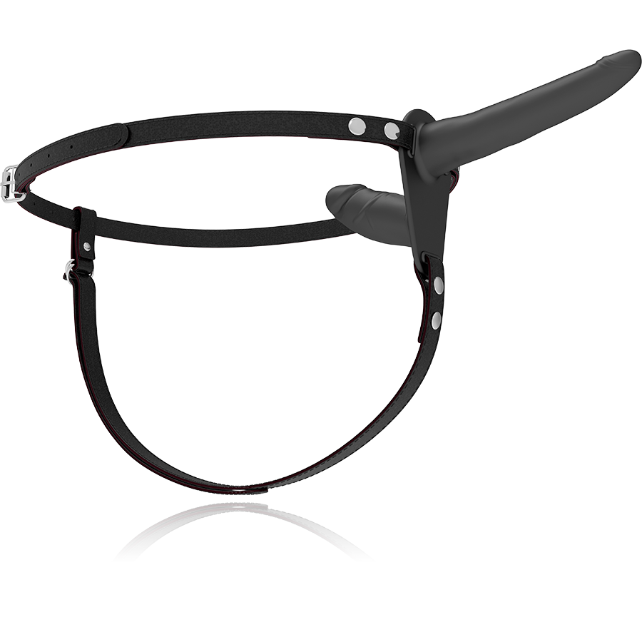 Fetisch-Devot-Harnisch – Schwarze Doppelpenetration