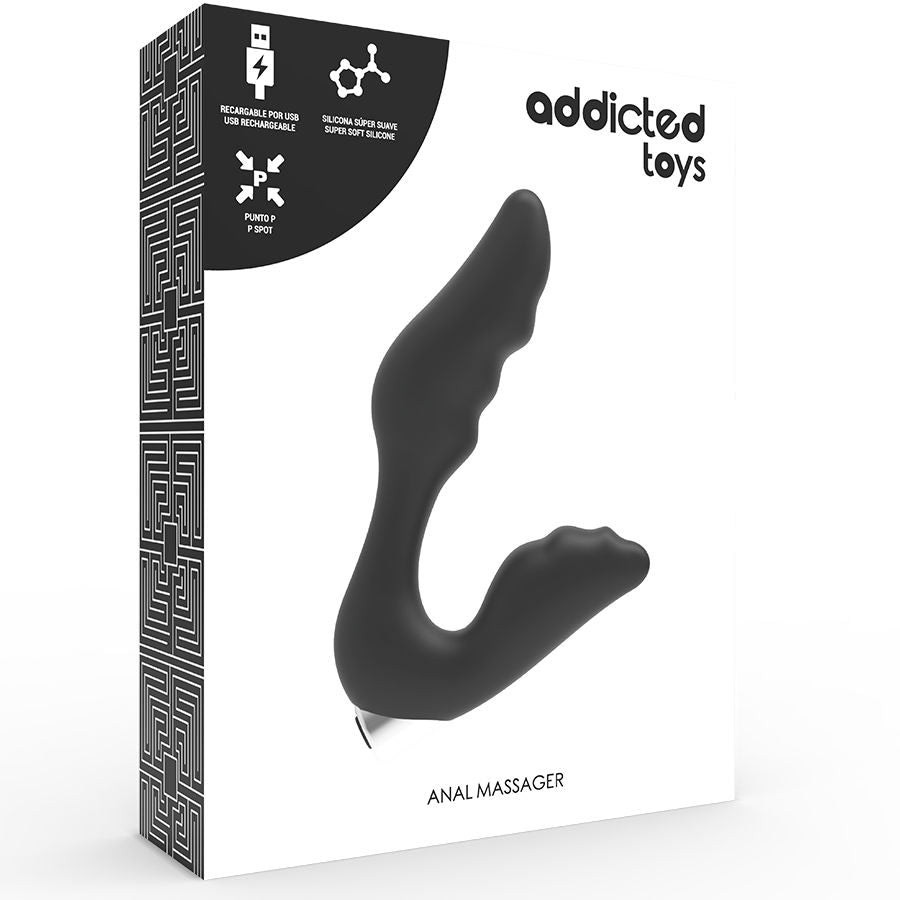 ADDICTED TOYS - PROSTATA-VIBRATOR, WIEDERAUFLADBAR, MODELL 6 - SCHWARZ