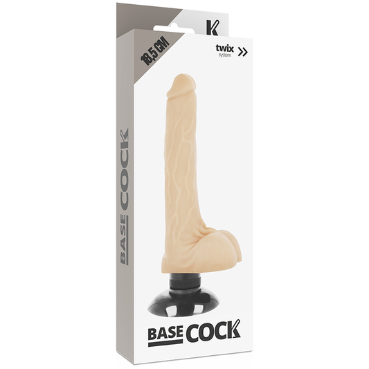 BASECOCK - REALISTISCHER VIBRATOR 2-1 FLESH 18,5 CM -O- 4 CM