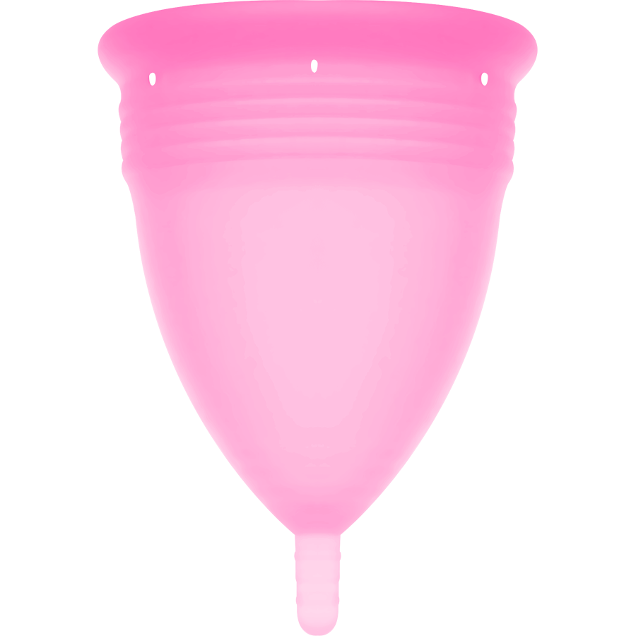 STERCUP – FDA-SILIKON-MENSTRUATIONSTASSE ROSA – GRÖSSE L