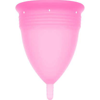 STERCUP – FDA-SILIKON-MENSTRUATIONSTASSE ROSA – GRÖSSE L