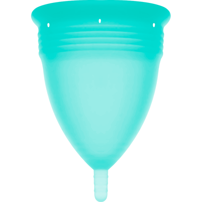 STERCUP – FDA-SILIKON-MENSTRUATIONSTASSE AQUAMARIN – GRÖSSE L