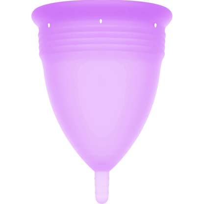 STERCUP - FDA SILIKON MENSTRUATIONSTASSE VIOLETT - GRÖSSE L