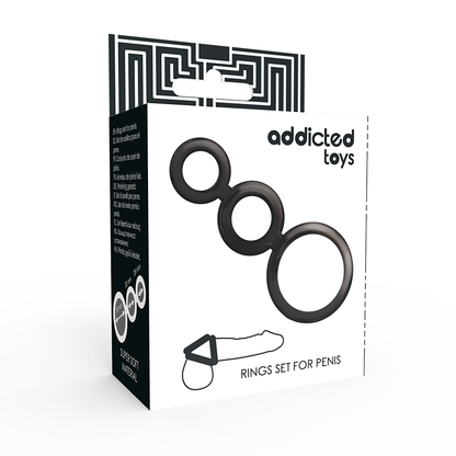 ADDICTED TOYS - RINGE-SET FÜR DEN PENIS - GERÄUCHERT