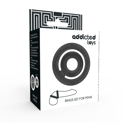 ADDICTED TOYS - POTENZ - C-RING PENIS SCHWARZ