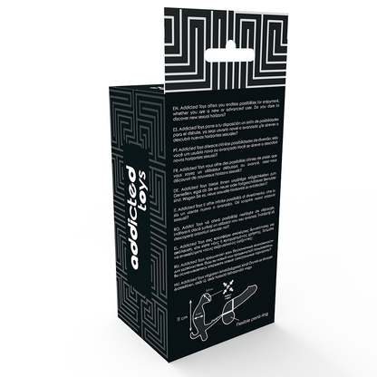 ADDICTED TOYS - ANALPLUG MIT DOPPEL-PENISRING UND HODEN SCHWARZ