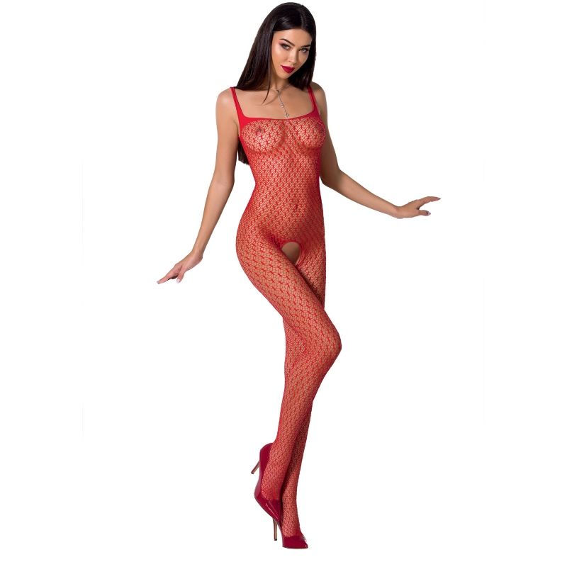 PASSION - WOMAN BS071 SCHWARZER BODYSTOCKING EINE GRÖSSE