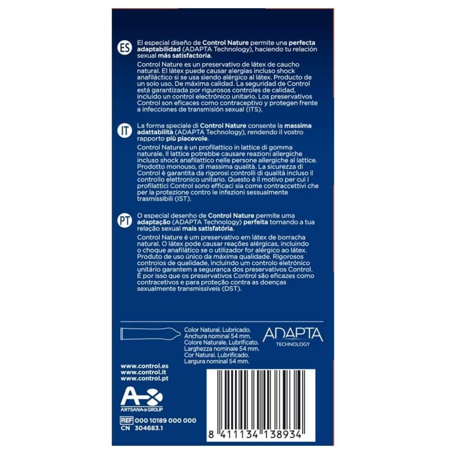 CONTROL - ADAPTA NATURE KONDOME 24 EINHEITEN