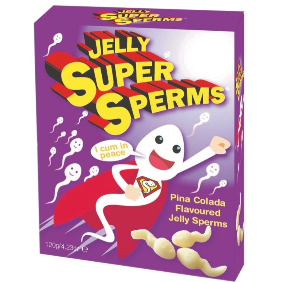 SPENCER &amp; FLEETWOOD - JELLY SUPER SPERM GUMMIES FORM SPERMA 120 GR