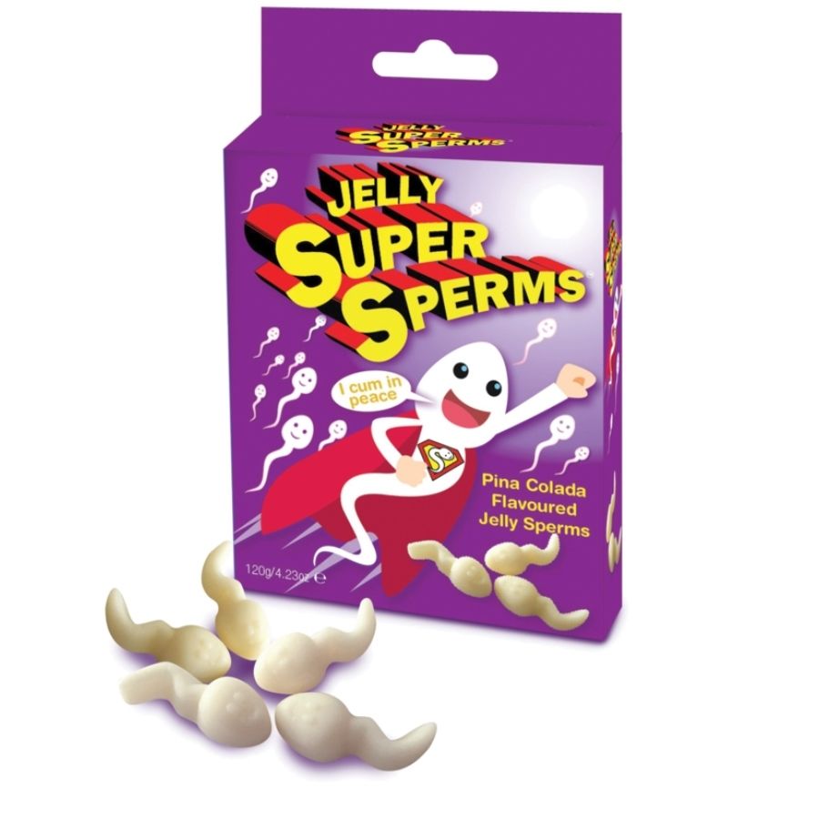 SPENCER &amp; FLEETWOOD - JELLY SUPER SPERM GUMMIES FORM SPERMA 120 GR