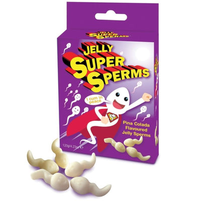SPENCER &amp; FLEETWOOD - JELLY SUPER SPERM GUMMIES FORM SPERMA 120 GR