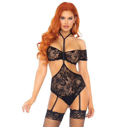 LEG AVENUE - SET ZWEI TEILE TOP &amp; TEDDY S/M