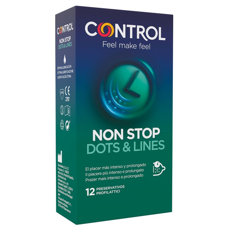 CONTROL - NONSTOP DOTS AND LINES KONDOME 12 EINHEITEN