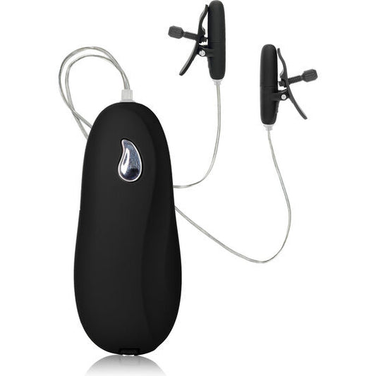 CALEXOTICS - VIBRIERENDE, BEHEIZTE NIPPEL-TEASERS, SCHWARZ