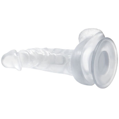 BAILE - REALISTISCHER DILDO MIT SAUGNÄPFEN UND HODEN 16,7 CM TRANSPARENT