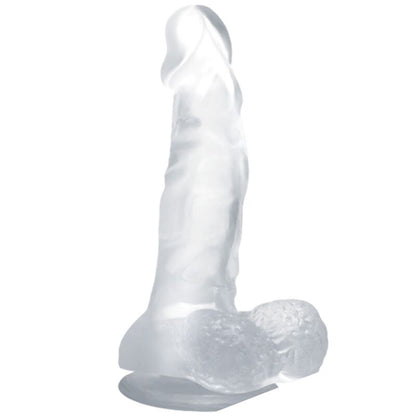 BAILE - REALISTISCHER DILDO MIT SAUGNÄPFEN UND HODEN 16,7 CM TRANSPARENT