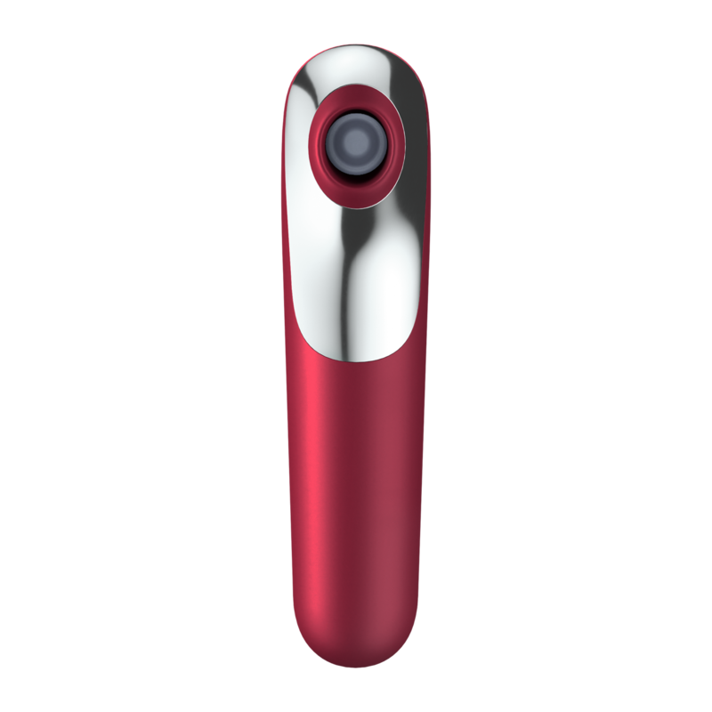 SATISFYER - DUAL LOVE VIBRATOR UND SAUGER MIT PULSIERENDER LUFT ROT