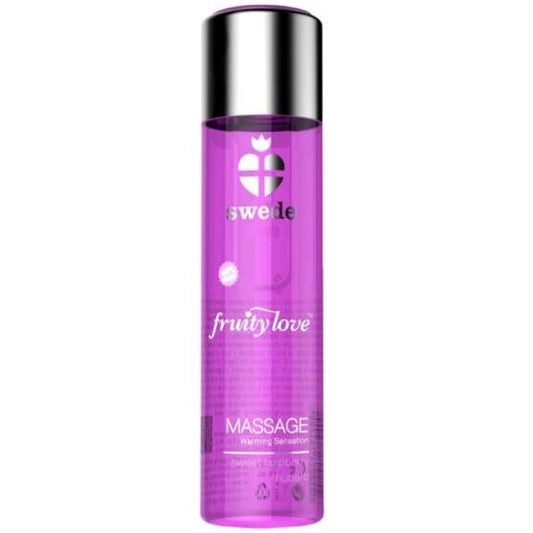 SWEDE - FRUITY LOVE WÄRMEFFEKT MASSAGEÖL ROSA HIMBEERE UND RHABARBER 60 ML
