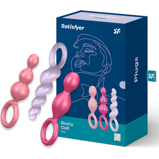 SATISFYER - ANAL PLUGS SET 3 STK. DREIFARBIG