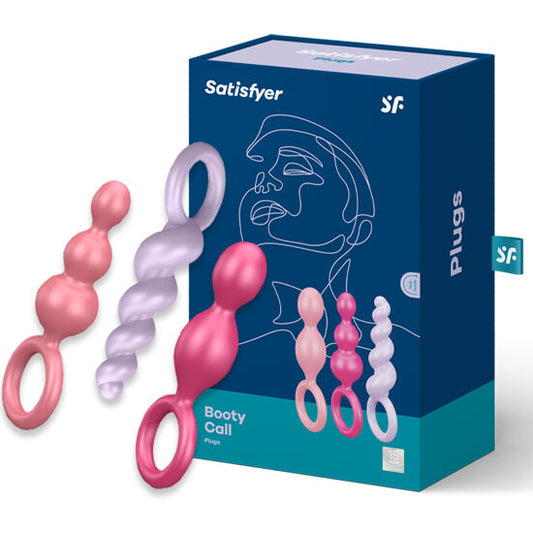 SATISFYER - ANAL PLUGS SET 3 STK. DREIFARBIG
