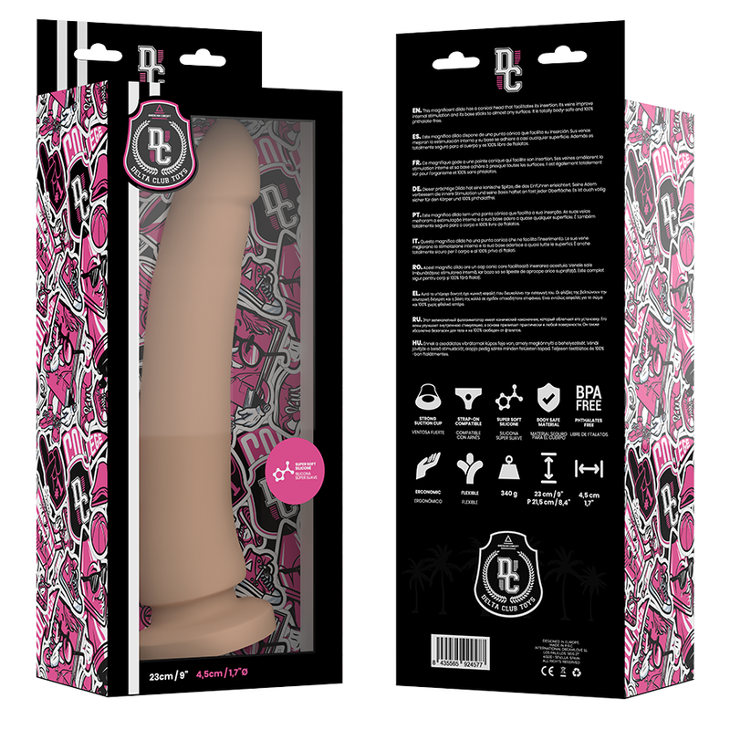 DELTA CLUB - TOYS NATURDILDO MEDIZINISCHES SILIKON 23 CM -O- 4,5 CM
