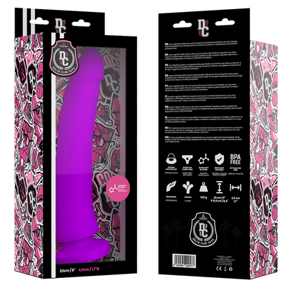 DELTA CLUB - TOYS LILA DILDO MEDIZINISCHES SILIKON 23 CM -O- 4,5 CM