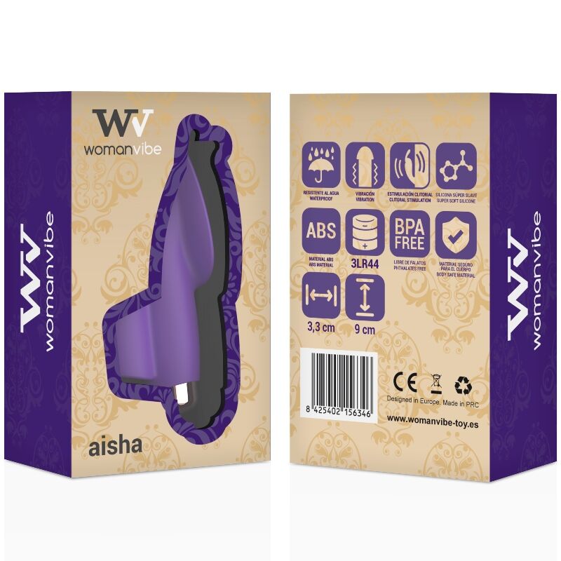 WOMANVIBE - AISHA SILIKON-STIMULATOR-FINGER