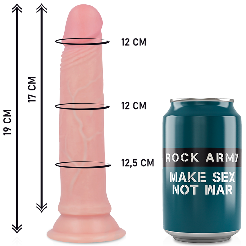 ROCKARMY - HARNESS + FLÜSSIGSILIKONDILDO PREMIUM AVENGER 19 CM -O- 3,98 CM
