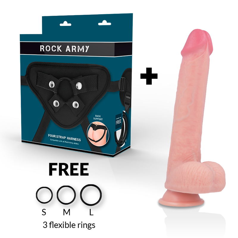 ROCKARMY - ARN S + FLÜSSIGSILIKONDILDO PREMIUM KINGCOBRA 24 CM -O- 4,77 CM