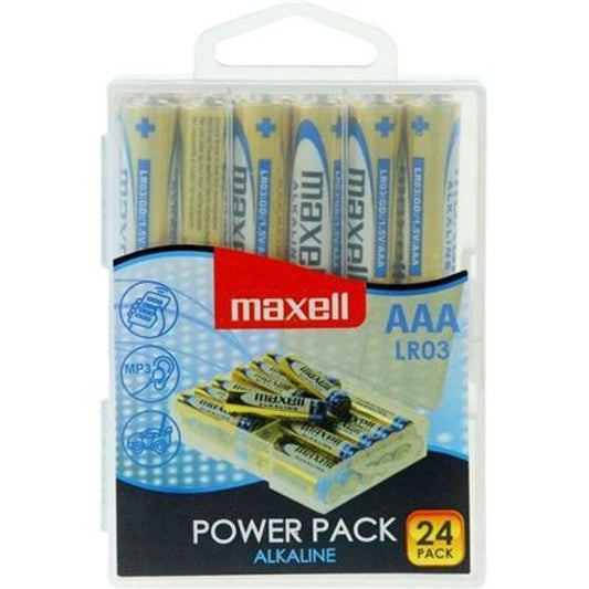 MAXELL - ALKALINE-BATTERIE AAA LR03 PACK * 24 BATTERIEN