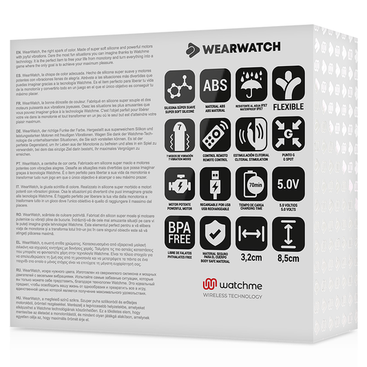 WEARWATCH - DUAL TECHNOLOGY WATCHME VIBRATOR MEERWASSER / SCHNEE