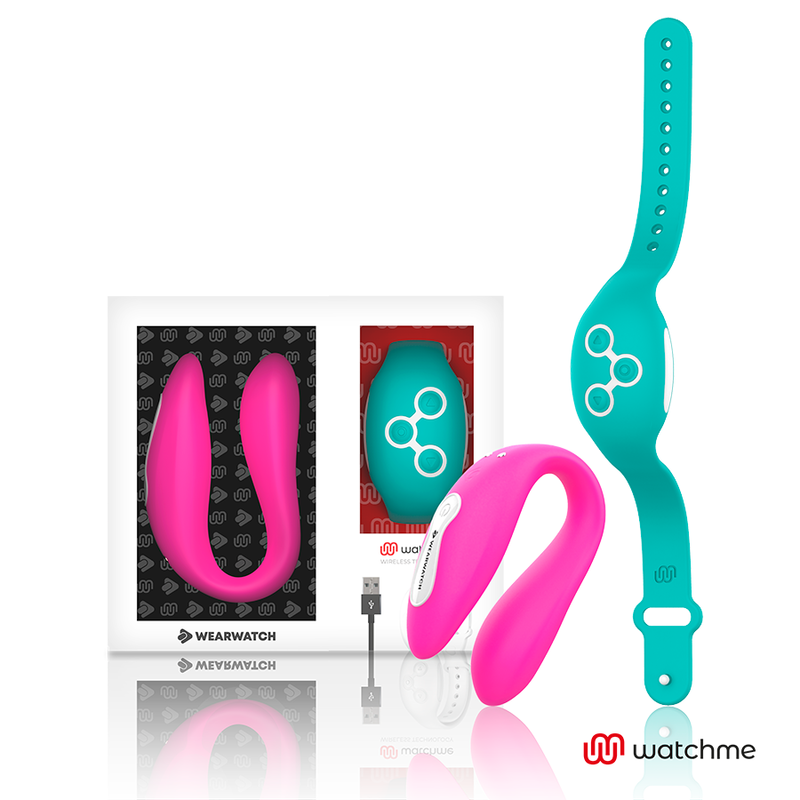 WEARWATCH - DUAL TECHNOLOGY WATCHME VIBRATOR FUCHSIA / MEERWASSER