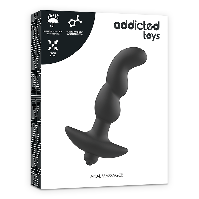 ADDICTED TOYS - ANALMASSAGER MIT SCHWARZER VIBRATION MODELL 2